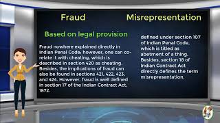 What is Difference Between Fraud amp Misrepresentation [upl. by Retsevlis]