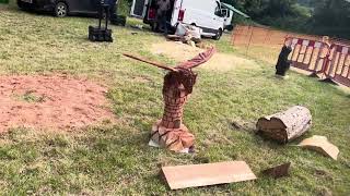 A fabulous range of wooden sculpture at Caerleon festival 2024 [upl. by Hartzel213]