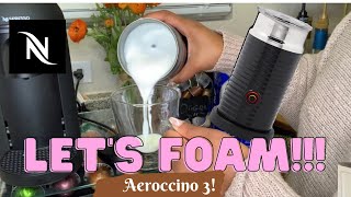 How To Foam Milk With Aeroccino 3 Make Coffee With Foam Tips amp Tricks  Easy Foamed Latte Recipe [upl. by Suiram]