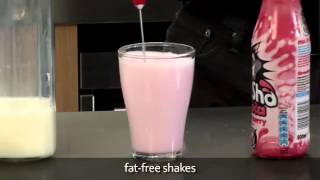 How to make a fat free milkshake using an aerolatte milk frother [upl. by Lovel389]