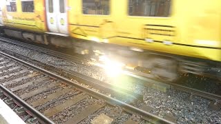 Merseyrail 507 009 making arcs at Birkdale station [upl. by Owades]